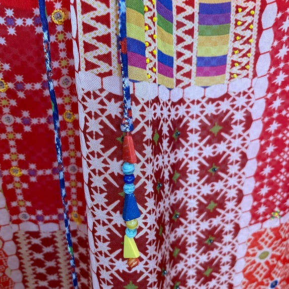 Anthropologie Tanvi Kedia Patchwork Sol Dress M - Picture 2 of 14